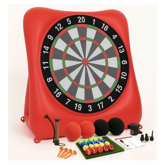 The Unbranded Brand Other - ZivPlay Inflatable Dart Game 6x6 Ft Soccer Golf Yard Target Outdoor Family Fun